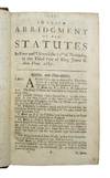 View Image 3 of 3 for Exact Abridgment of All the Statutes in Force and Use from the Beginning of Magna Charta. Begun by E... Inventory #69313
