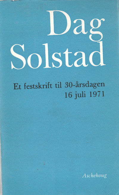 Et festskrift til 30 årsdagen 16. juli 1971