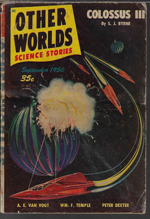 Other Worlds Science Stories September Sept 1950 By Other Worlds A E Van Vogt William F Temple