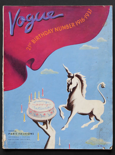 British VOGUE September 1937. Birthday Issue…