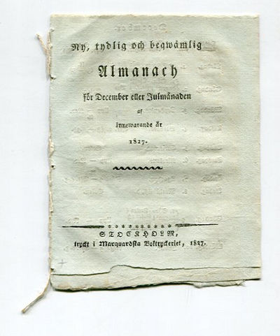 Ny, tydlig och beqwämlig almanach för december…