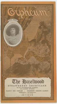 Orpheum Portland Oregon. by THEATRE PROGRAM) Belasco, David -  1912.