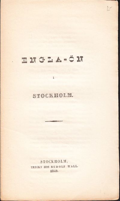 Engla-ön i Stockholm.