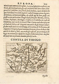 CONTEA DI TIROLO. TIROLIS COMITATUS by BOTERO, Giovanni - 1598