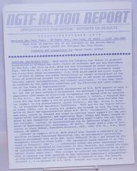 image of NGTF Action Report: opportunities for action/reports on results; June/July 1979; with cover letter from O'Leary and It's Time Newsletter vol. 6 #5