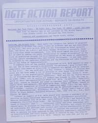 NGTF Action Report: opportunities for action/reports on results; June/July 1979; with cover letter from O&#039;Leary and It&#039;s Time Newsletter vol. 6 #5 by Stein, David, editor - 1979