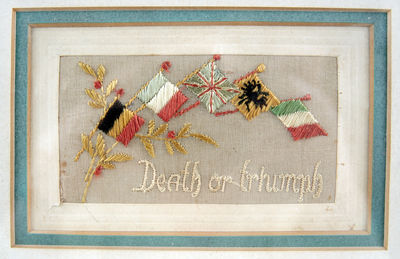 Two Great War silk postcards; (photo 2)