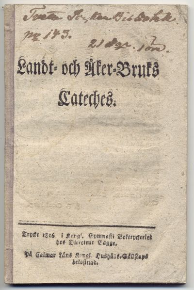 Landt- och åker-bruks cateches.