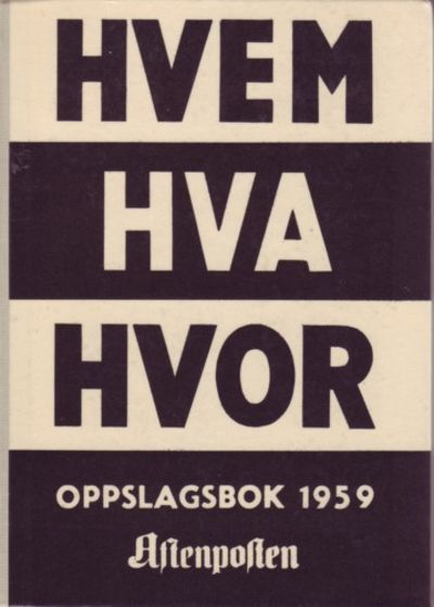 Hvem Hva Hvor 1959