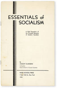 image of Essentials of Socialism: a Brief Exposition of the Principal Elements of Modern Socialism