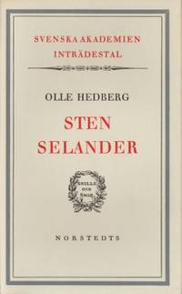 Sten Selander. Inträdestal i Svenska Akademien.