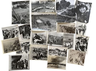 Vietnam War Civilian Displacement and Refugee Crisis Press Photo Archive Documenting South Vietnamese Life and Wartime Evacuation,1960s-1970s
