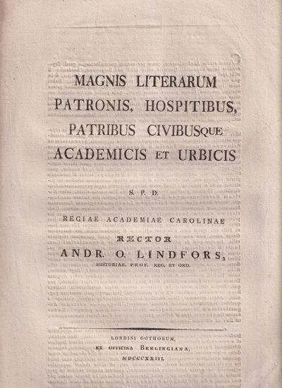 Magnis litterarum patronis, hospitibus, patribus…