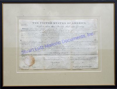 President Jackson Signs A Tippecanoe County, Indiana Land Grant