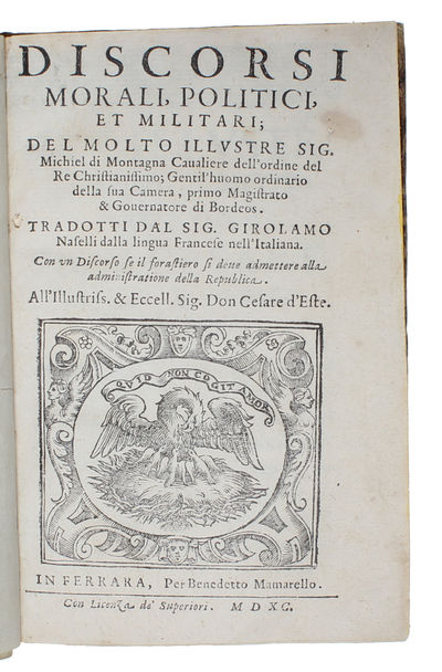 Discorsi, morali, politici, et militari. Tradotti…