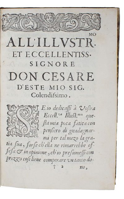 Discorsi, morali, politici, et militari. Tradotti dal sig. Girolamo Naselli lingua Francese nell' Italiana. Con un Discorso se is forastiero si deue admettere alla administratione della Republica. All'Illustriss. & Eccell. Sig. Don Cesare d'Este. - [THE FIRST TRANSLATION OF MONTAIGNE'S ESSAYS] (photo 2)