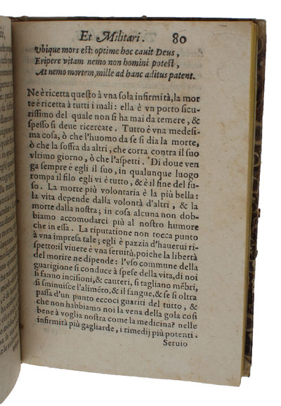 Discorsi, morali, politici, et militari. Tradotti dal sig. Girolamo Naselli lingua Francese nell' Italiana. Con un Discorso se is forastiero si deue admettere alla administratione della Republica. All'Illustriss. & Eccell. Sig. Don Cesare d'Este. - [THE FIRST TRANSLATION OF MONTAIGNE'S ESSAYS] (photo 8)