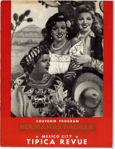 Souvenir Program - Hermanas Padilla - Mexico City Tipica Revue