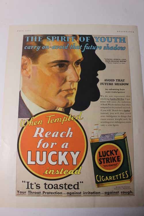 Advertisement: Lucky Strike Cigarettes 