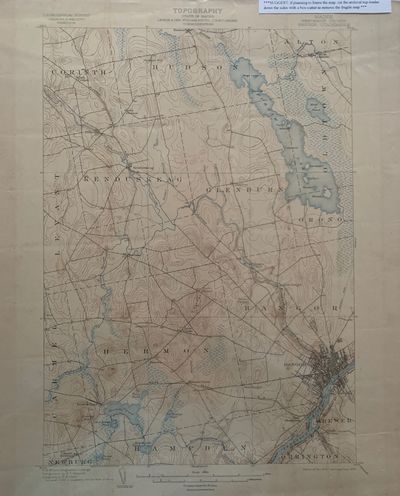 Maine (Penobscot County) Bangor Quadrangle, Topography, State of Maine, U.S. Geological Survey, Charles D. Walcott, Director