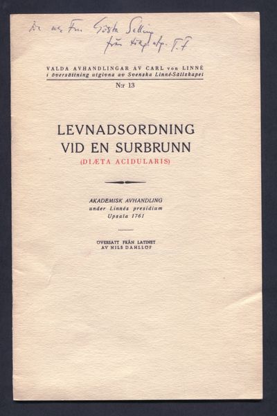 Levnadsordning vid en surbrunn (Diæta…
