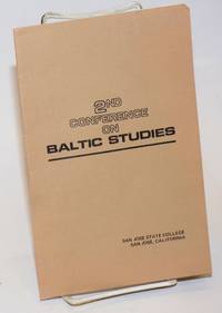 image of Second Conference on Baltic Studies, co-sponsored by San Jose State College and the Association for the Advancement of Baltic Studies. November 26-29 1970