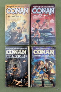 CONAN: 4 book lot set (L. Sprague De Camp &amp; Lin Carter &amp; Robert Jordan &amp;  Robert E. Howard) by L. Sprague De Camp & Lin Carter & Robert Jordan & Robert E. Howard - 1980s