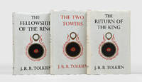 THE LORD OF THE RINGS Comprising The Fellowship of the Ring, The Two Towers and The Return of the King. by J. R. R.: TOLKIEN - First edition, second impression of volume one, first impression - from Lucius Books (SKU: 21062)