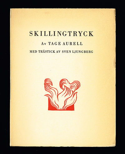 Skillingtryck. Med trästick av Sven Ljungberg.