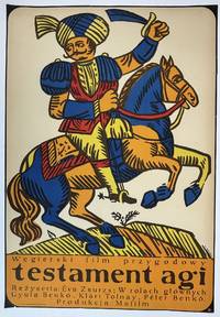 VINTAGE ORIGINAL "TESTAMENT AGI" POLISH MOVIE POSTER