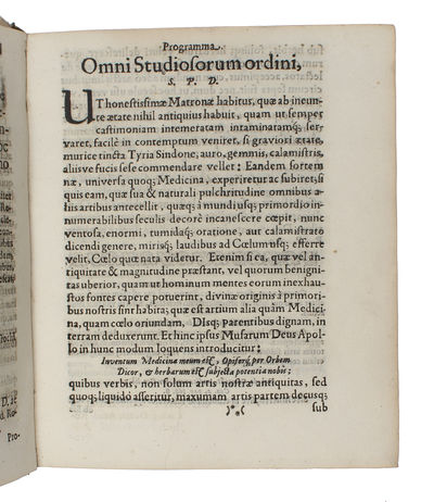 Quadripartitum, de simplicium medicamentorum facultatibus (+) Oratio ad dn Professores ac Studiosos amnium ordinum. - [PAULLI'S FIRST BOTANICAL WORK] (photo 4)