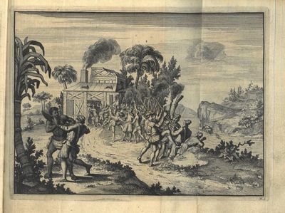 Aanmerklyke Reys, en verwonderlijk-seldsame Voorvallen op de selve, van Antony Knivet, gedaan uyt Engelland na de Zuyd-zee, met Thomas Candisch, Anno 1591 en de volgenden Jaren. Nu aldereerst uyt het Engelsch vertaald. Met schoone koopere Platen, en volkomene Registers. (photo 2)