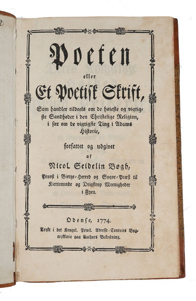 Poeten eller Et poetisk Skrift, som handler tildeels om de höieste og vigtigste Sandheder i den Christelige Religion, især om de vigtigste Ting i Adams Historie (photo 2)