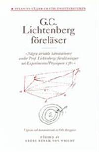 G.C. Lichtenberg föreläser. 