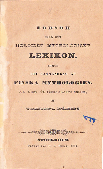 Försök till ett nordiskt mythologiskt lexikon.…