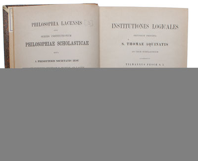 Institutiones Logicales. Secundum Principia S. Thomae Aquinatis ad usum Scholasticum. Pars I-II:1-2 (3 Vols). (photo 5)