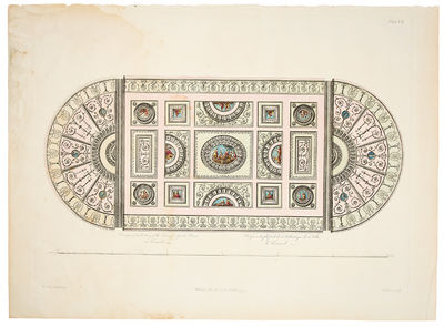 Design of the Ceiling of the Library or Great Room at Kenwood