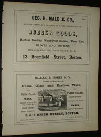 image of Rare Original 1853 Illustrated Advertisement for China, Rubber Goods Etc