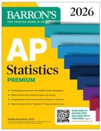 AP Statistics Premium, 2026: Prep Book with 9 Practice Tests + Comprehensive Review + Online...