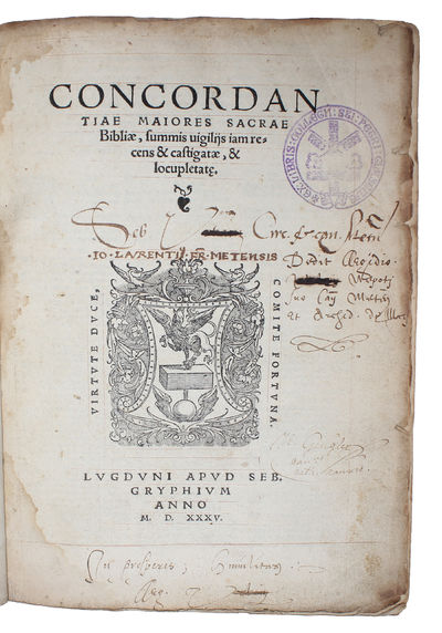 Concordantiae Majores sacrae Bibliae, summis vigiliis iam recens et castigate, et locupletate. (photo 2)