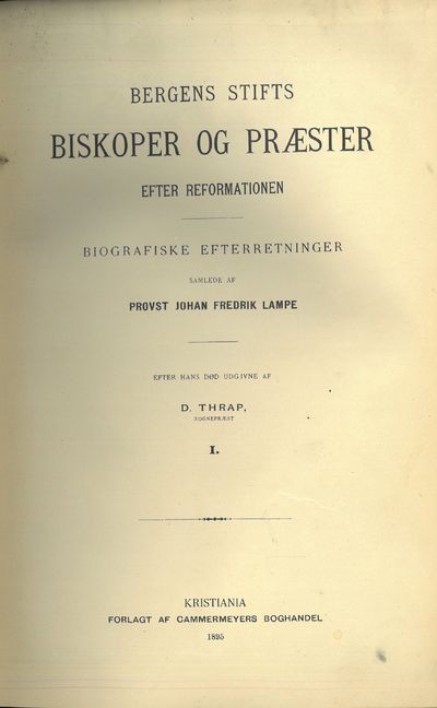 Bergens stifts biskoper og præster efter…