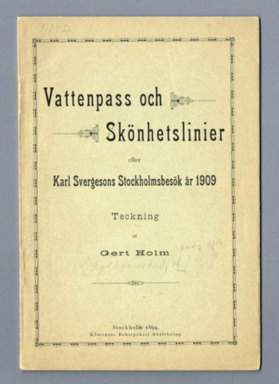 Vattenpass och skönhetslinier. Karl Svergesons…
