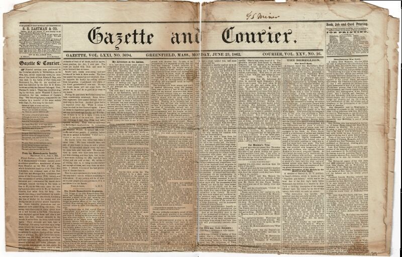 Gazette and Courier. Vol. LXXI, No. 3694