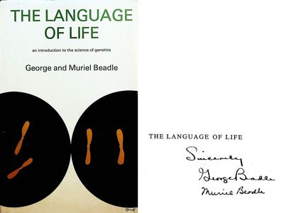 SIGNED BY BOTH BEADLES. The Language of Life. An introduction to the science of genetics