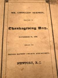 A Sermon, Preached November 26, 1829