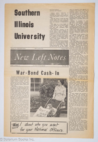 SDS new left notes, vol. 3, no. 18, May 20, 1968