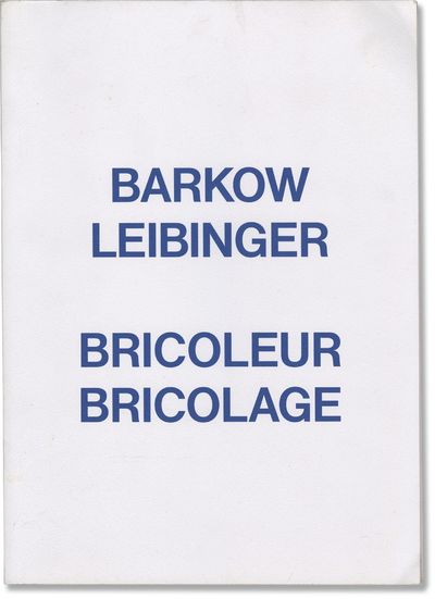 Barkow-Leibinger: Bricoleur Bricolage (First UK Edition)