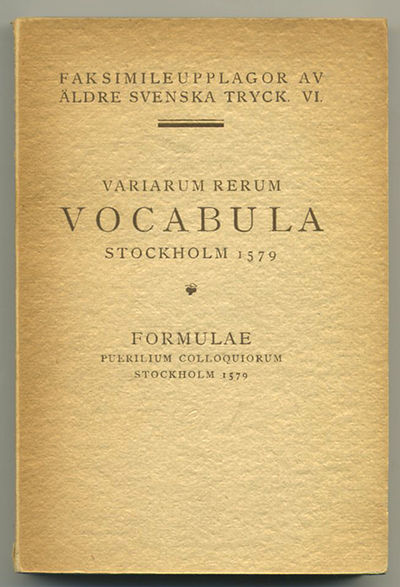 Variarum rerum vocabula cum sueca…