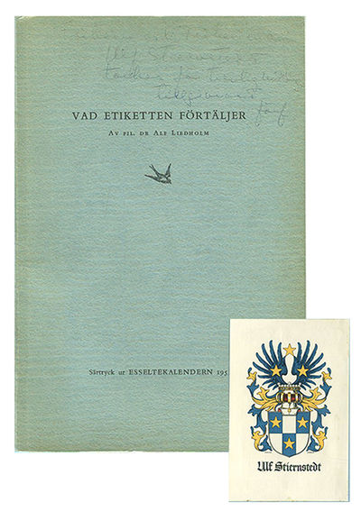 Vad etiketten förtäljer. Särtryck ur…