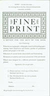 Fine Print: A Review for the Arts of the Book
